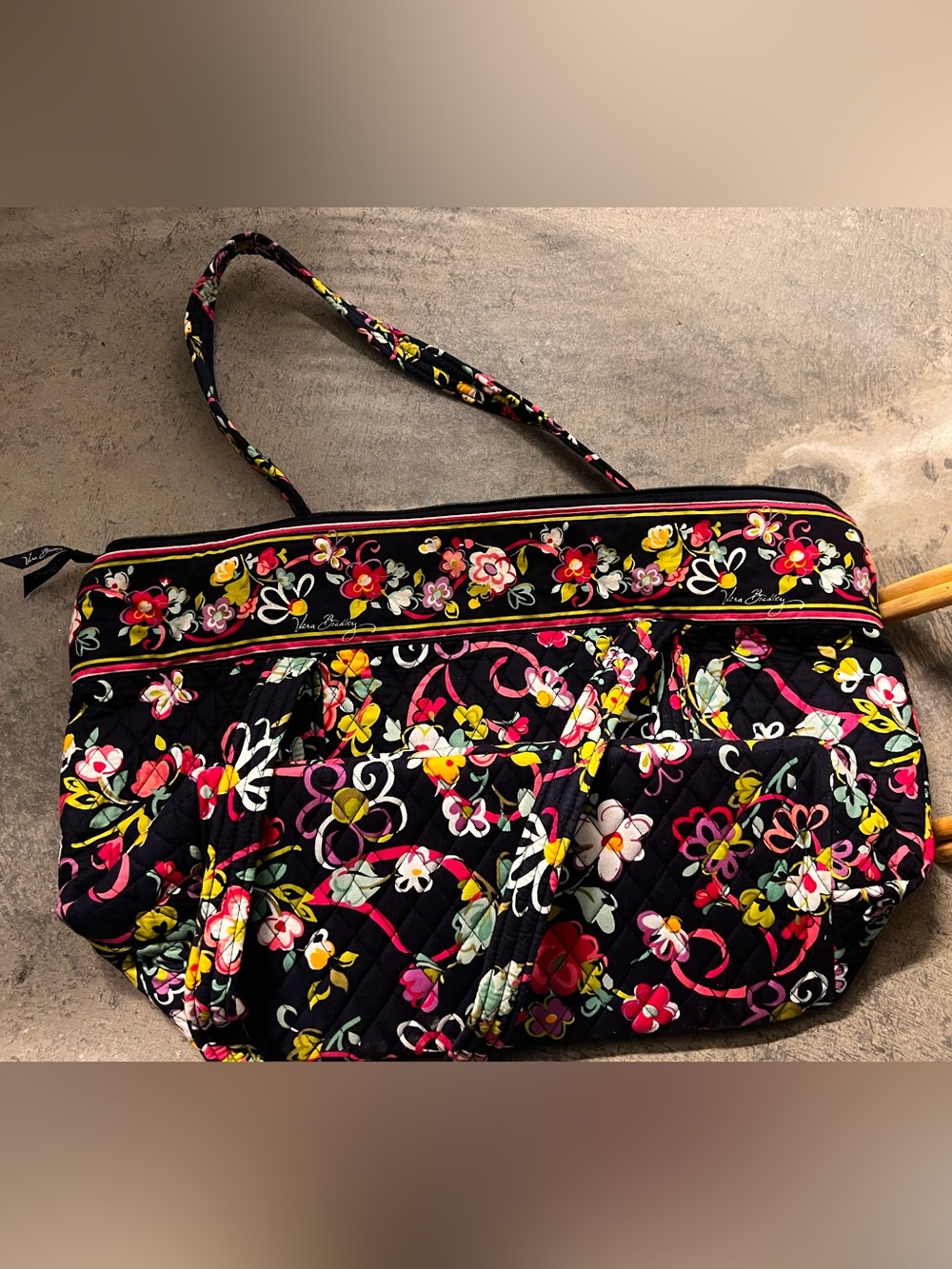 Vera Bradley Quilted Floral Tote/Duffel